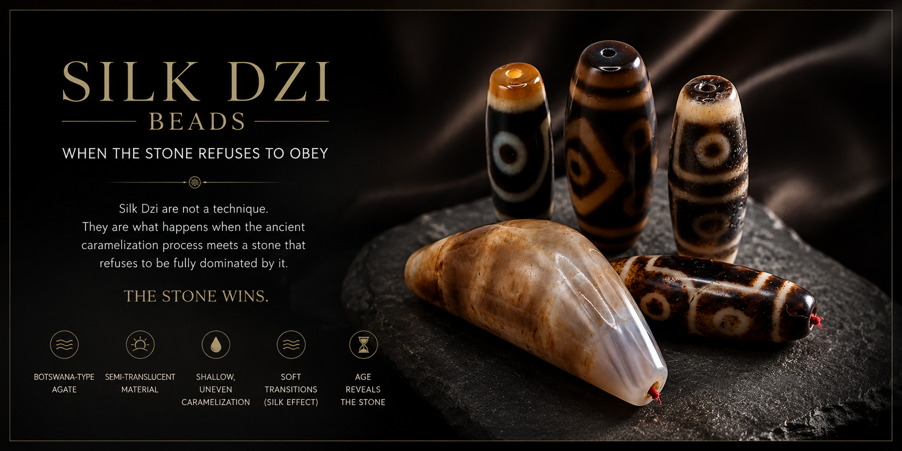 Silk Dzi Beads: When the Stone Refuses to Obey