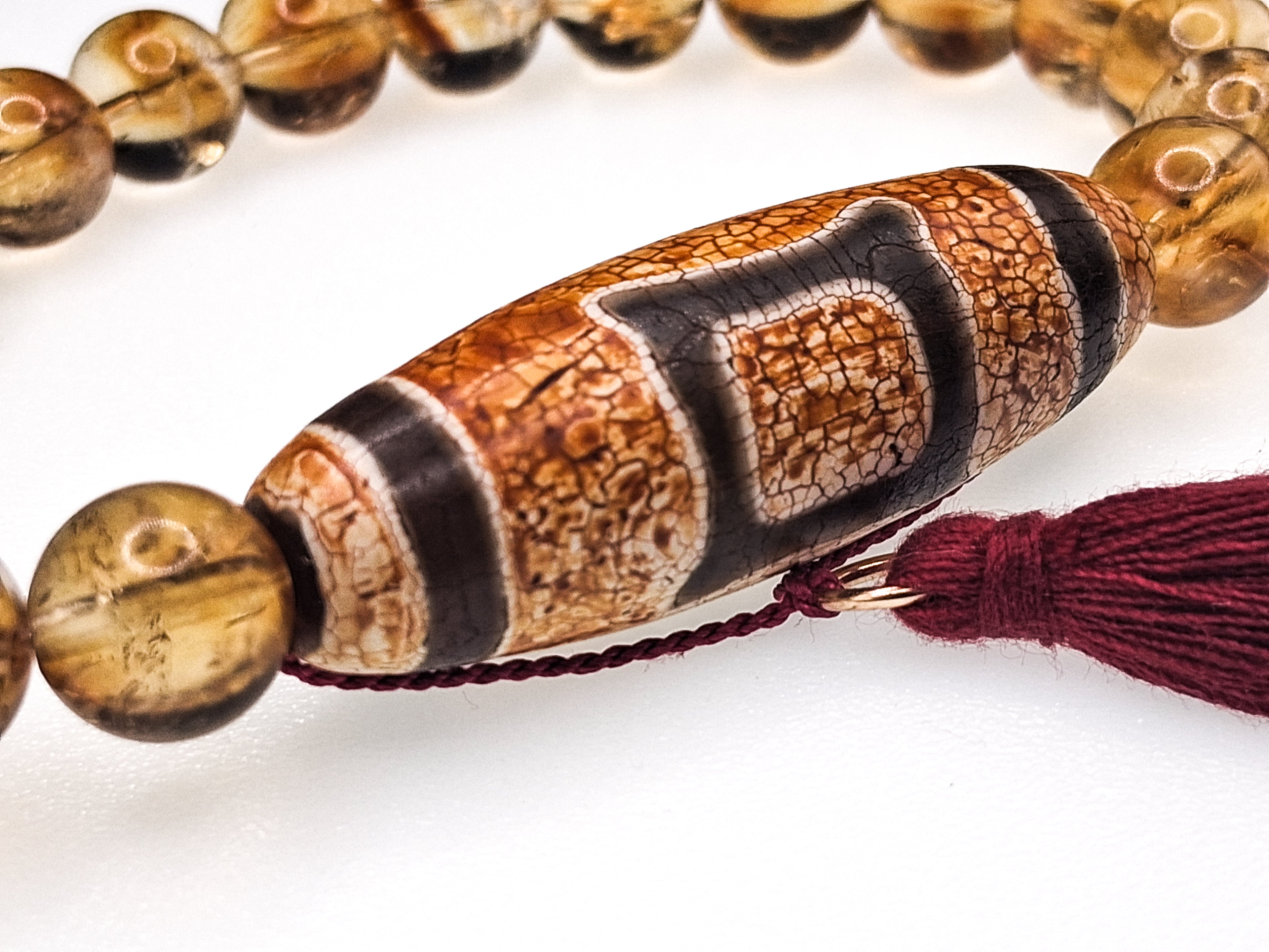 Heaven and Earth Dzi — Citrine Bracelet