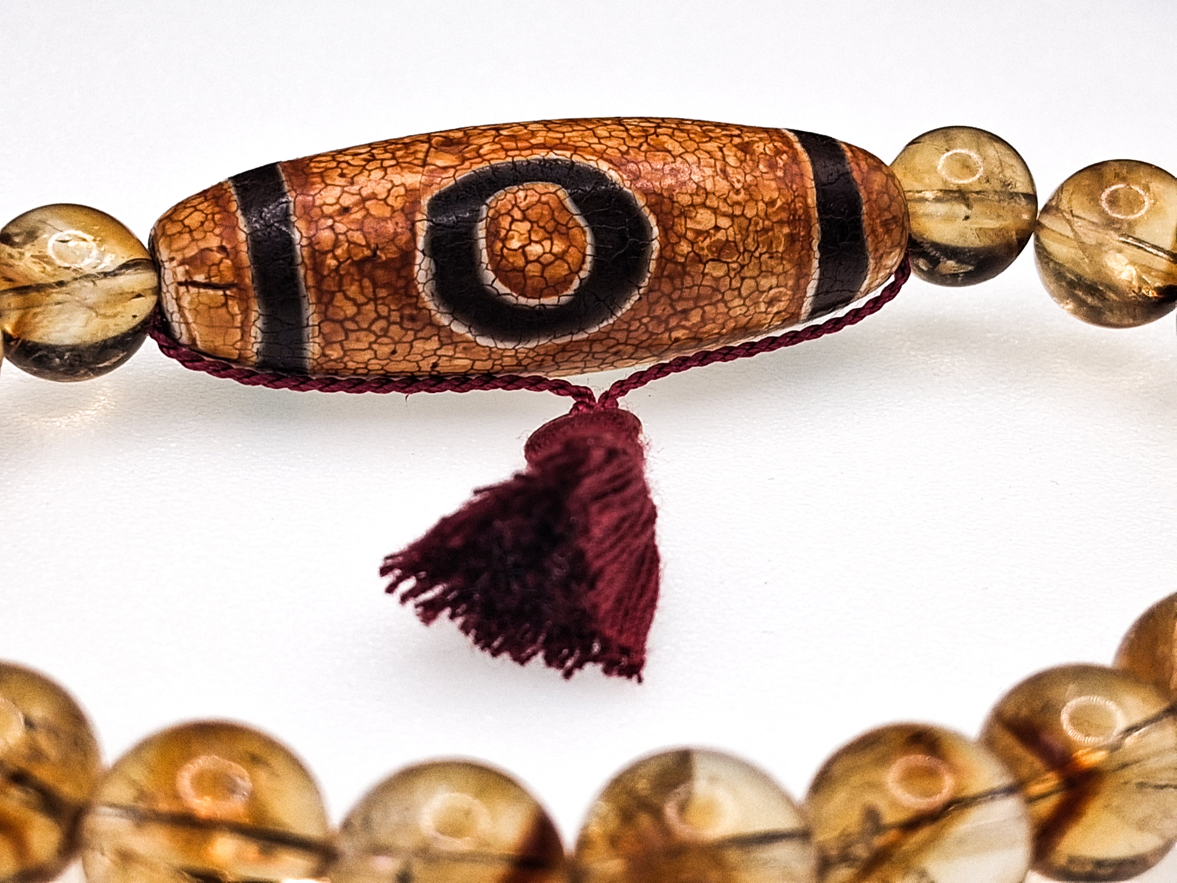 Heaven and Earth Dzi — Citrine Bracelet