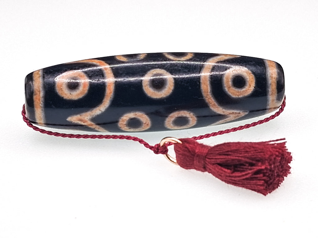 15-Eyed Tian Zhu (Dzi) Bead — The Stone of Enlightened Accomplishment