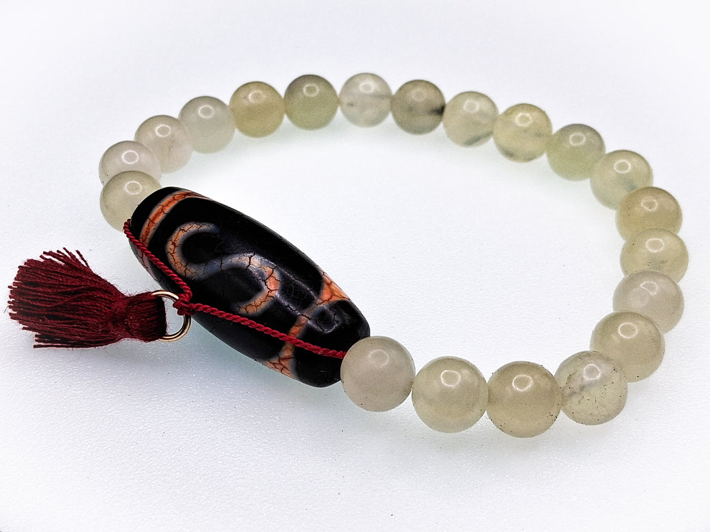 Money Hook Dzi Bead Bracelet — For Financial Opportunity and Success Momentum