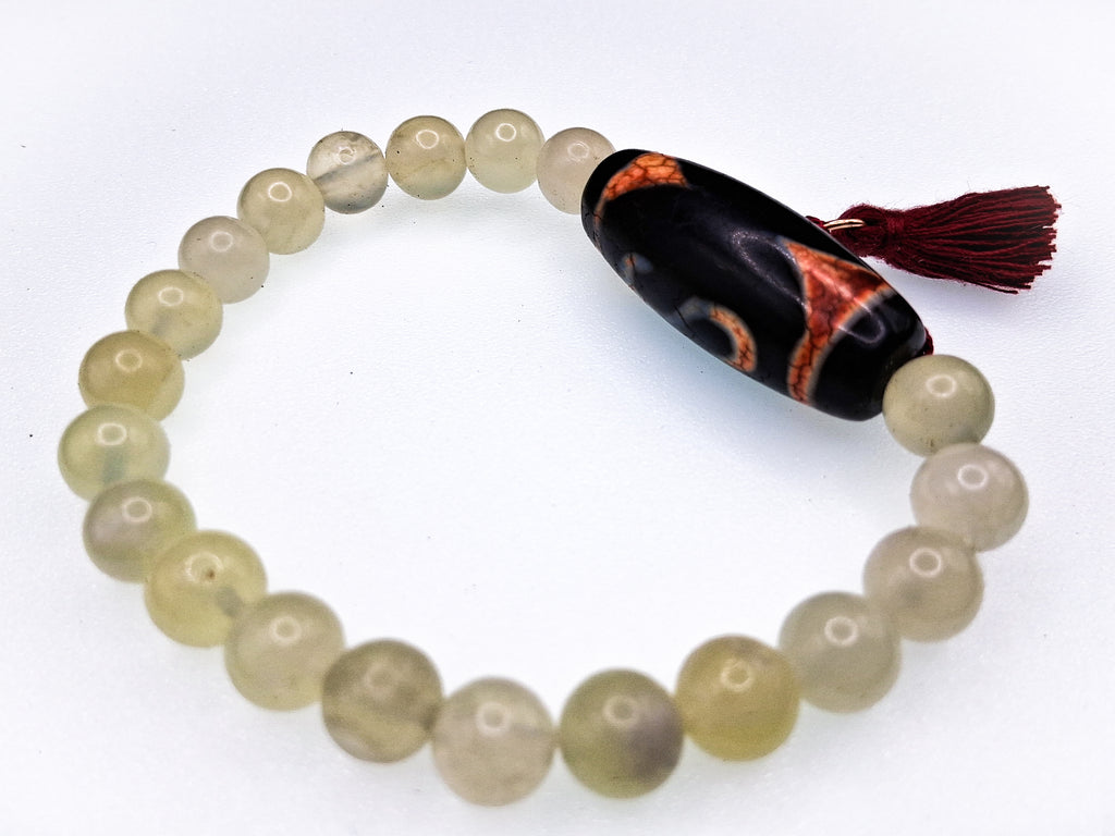 Money Hook Dzi Bead Bracelet — For Financial Opportunity and Success Momentum