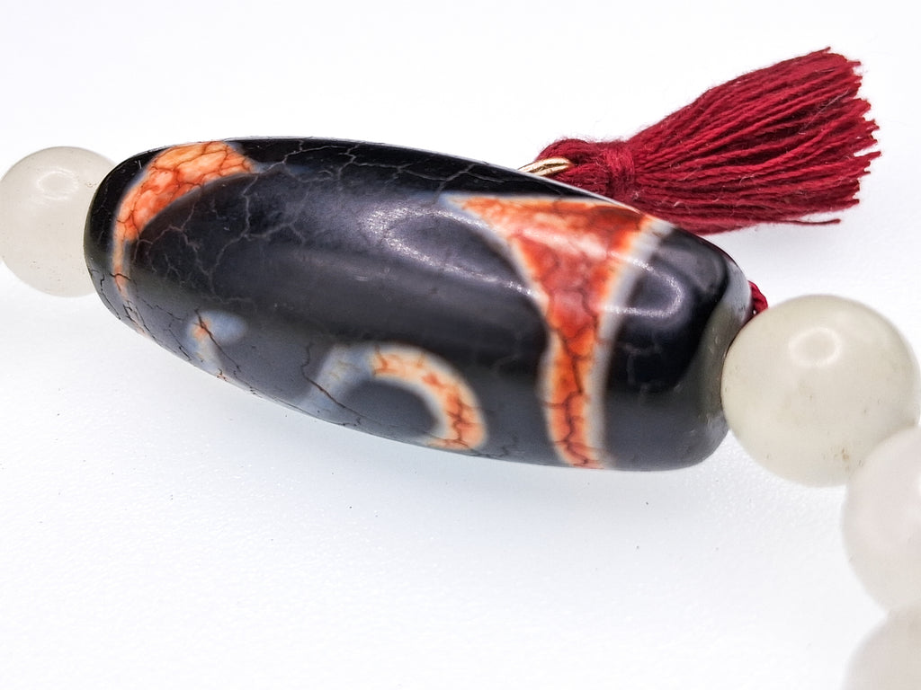 Money Hook Dzi Bead Bracelet — For Financial Opportunity and Success Momentum