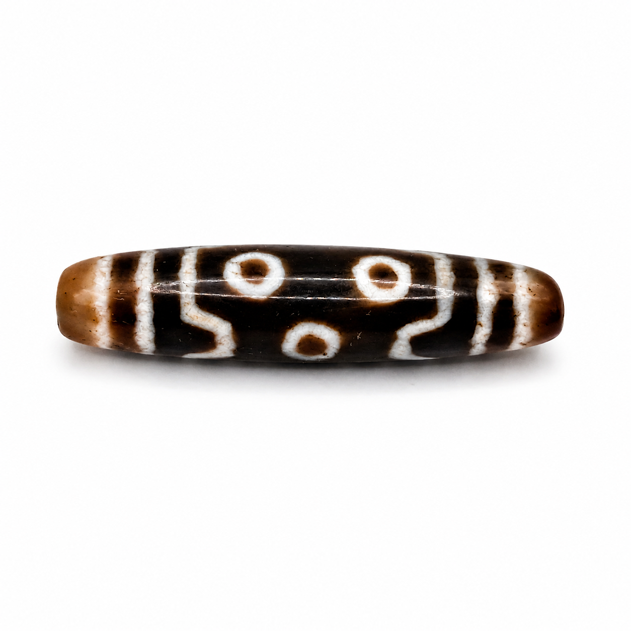 7-Eye Tian Zhu (Dzi) Bead — The Hub of Opportunity and Continuity