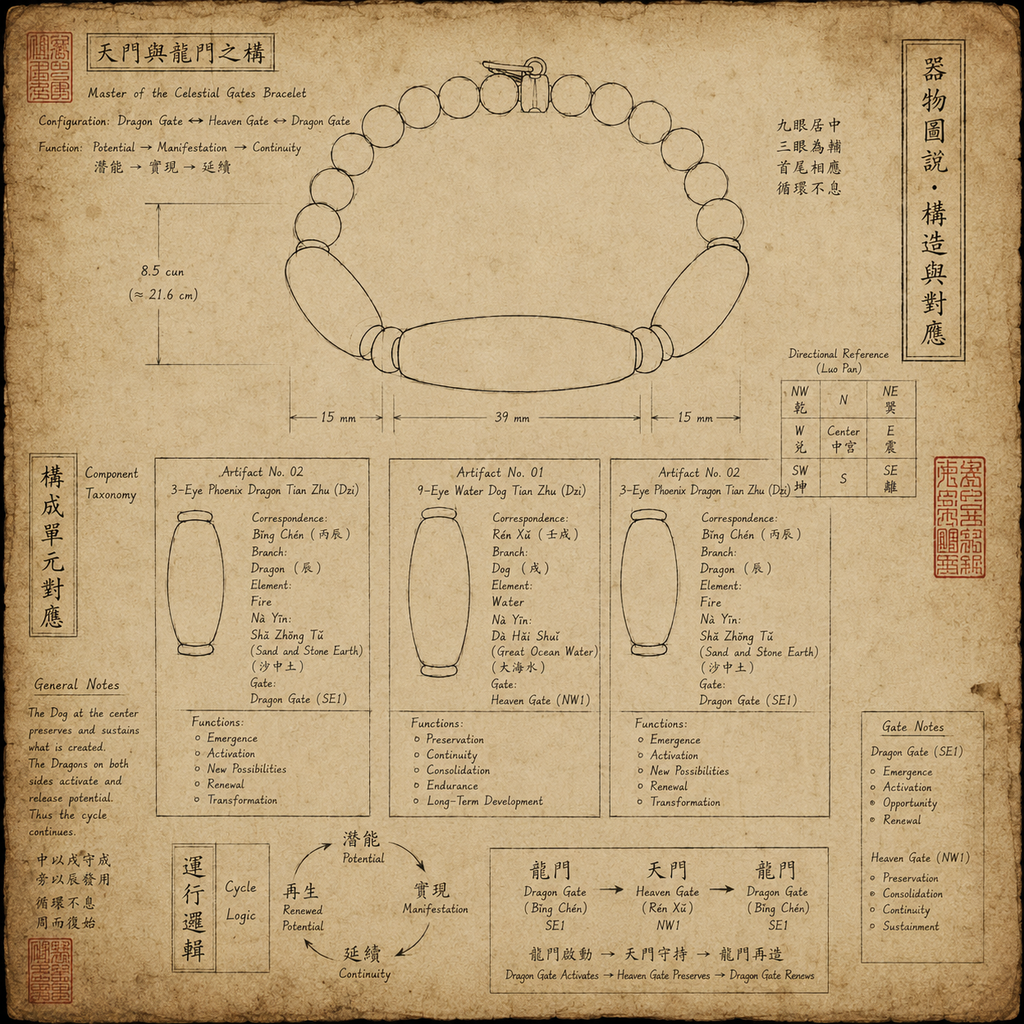 Master of the Celestial Gates Bracelet — The Cycle of Renewal and Continuity