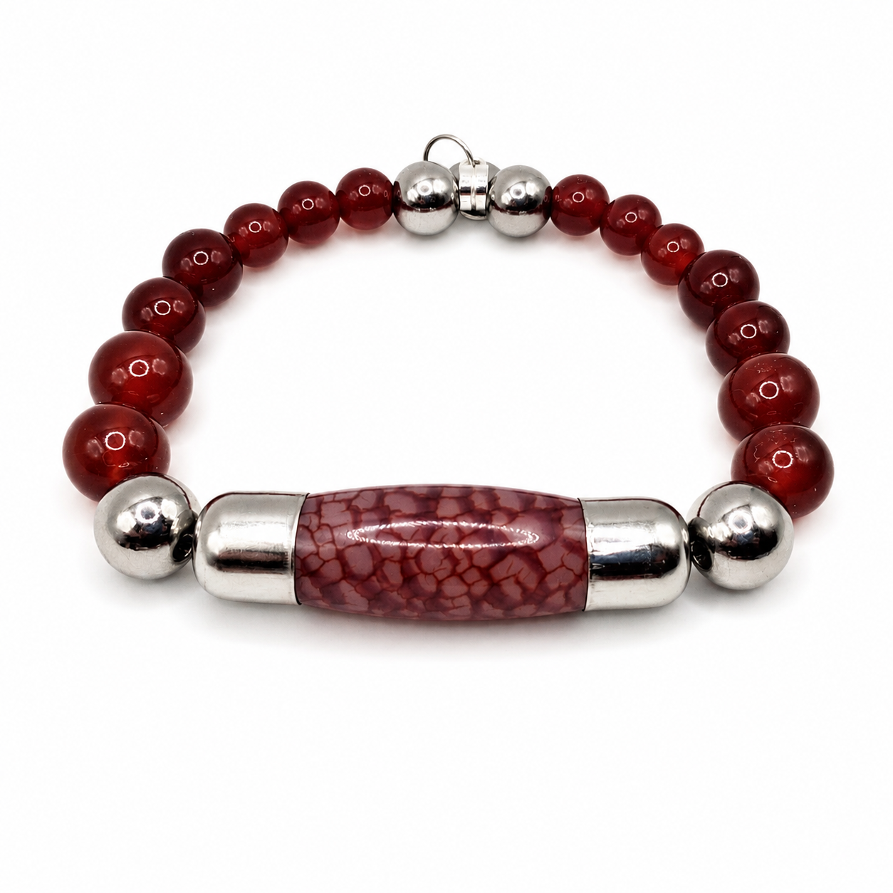 Fire Dragon Egg Carnelian Bracelet — Seed Force and Vitality