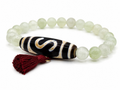 Money Hook Dzi Bead Bracelet — Financial Opportunity and Success Momentum