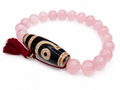 2 Eyed Dzi Bead Bracelet — For Softening the Heart & Letting Love In