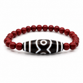 3-Eyed Tian Zhu (Dzi) Bracelet — Wealth Rolls In Heavy