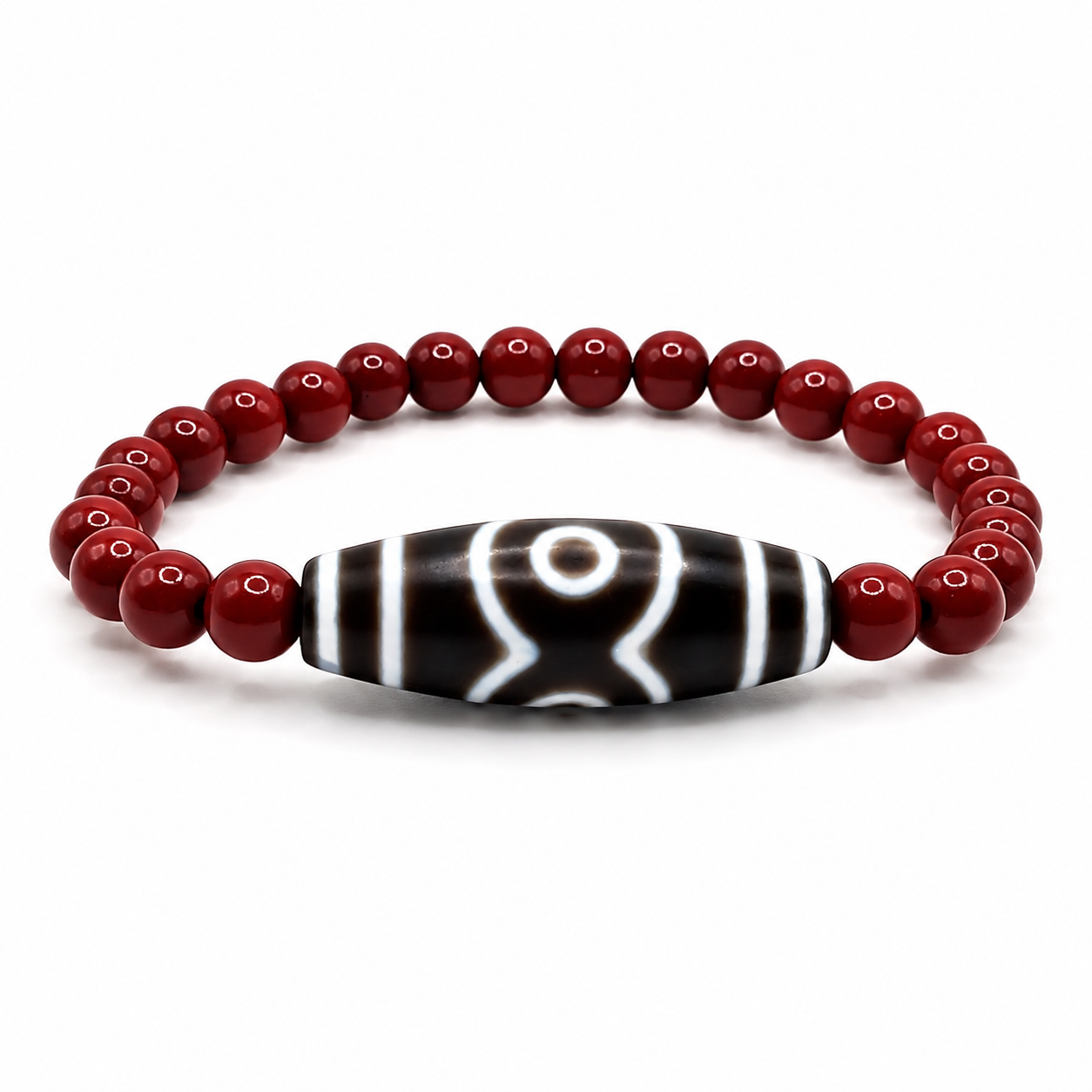 3-Eyed Tian Zhu (Dzi) Bracelet — Wealth Rolls In Heavy