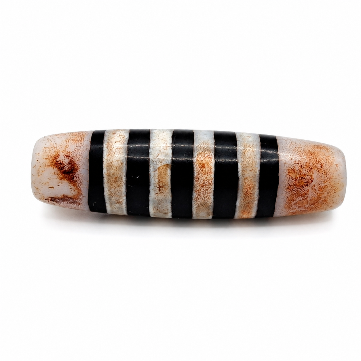 4-Stripe Happy Dragon Tian Zhu (Dzi) Bead — The Path of Prosperity