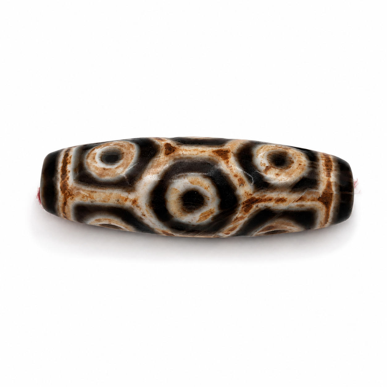 9-Eye Tian Zhu (Dzi) Bead — The Stone of Vitality and Endurance