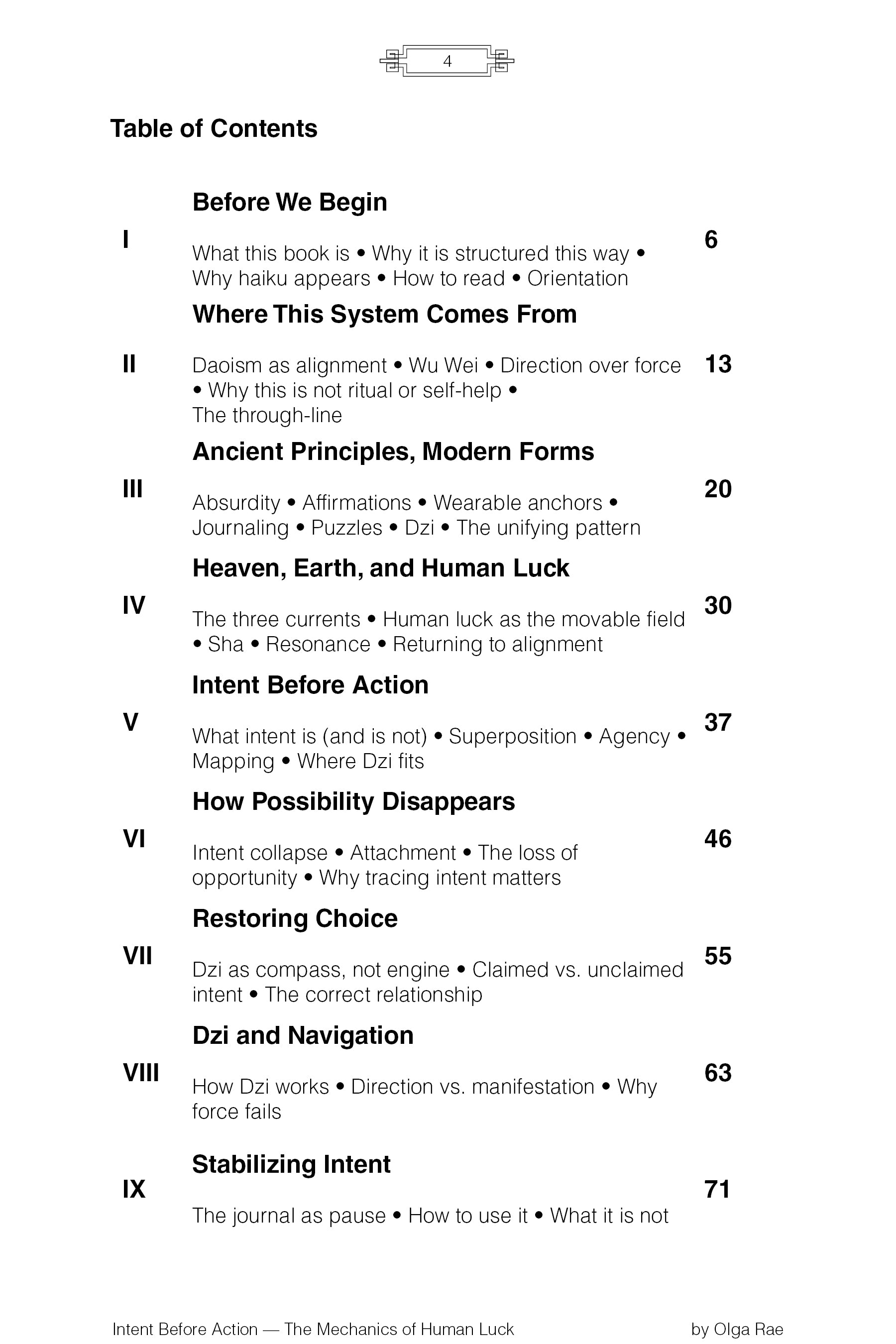 Intent Before Action — The Mechanics of Human Luck (E-Book)