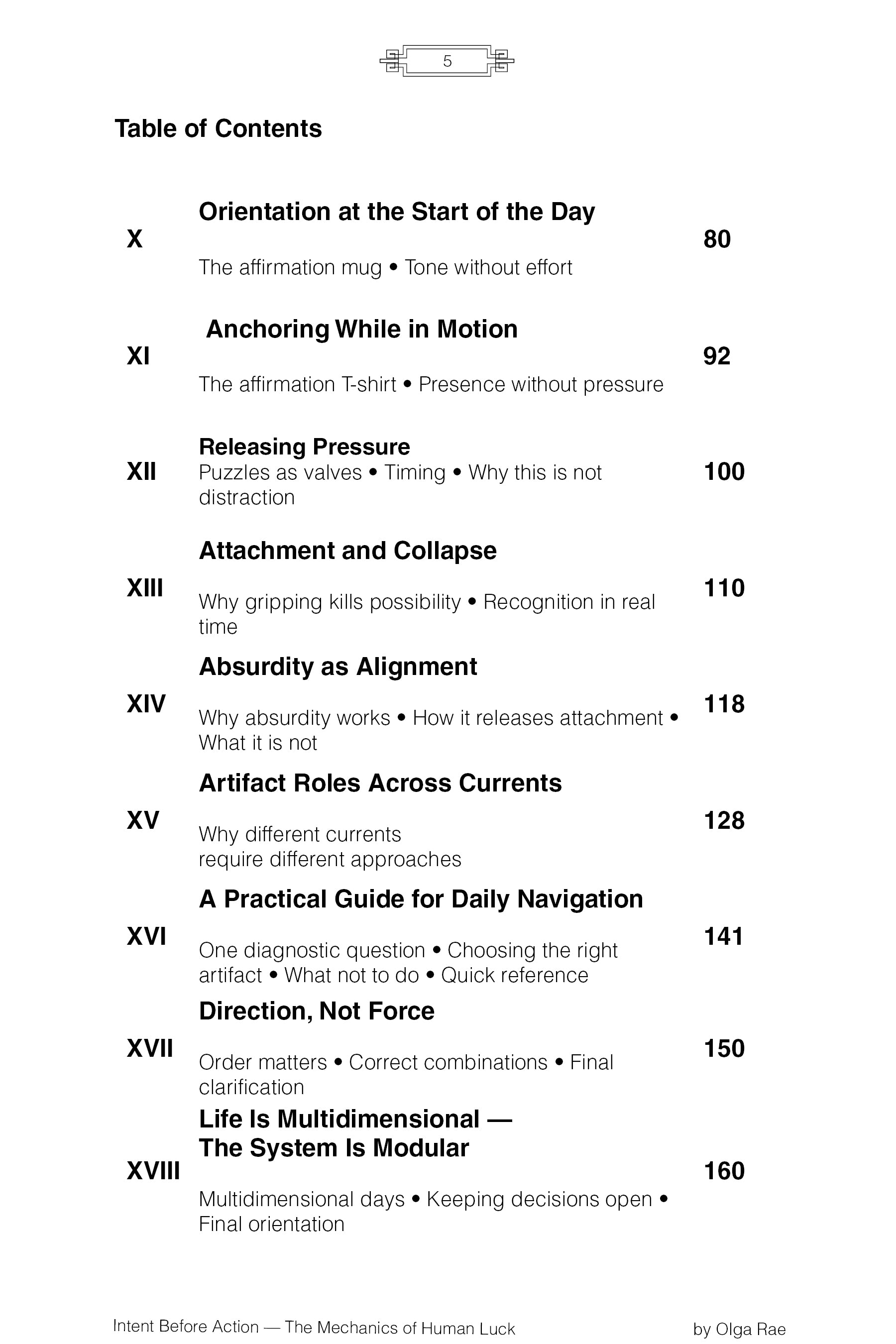 Intent Before Action — The Mechanics of Human Luck (E-Book)