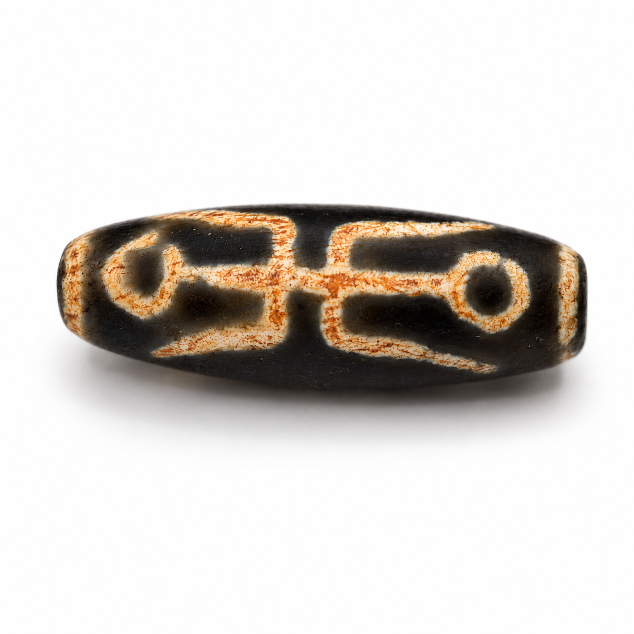 Felicity Tian Zhu (Dzi) Bead — The Joy of Living Renewal